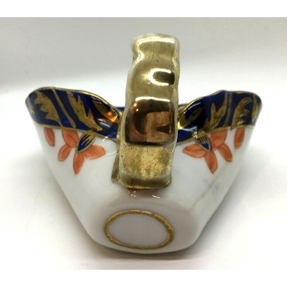 Imari Design Porcelain Scoop Shape Dish Bowl Hand Painted Gold Handle Japan 1940 - Picture 5 of 11